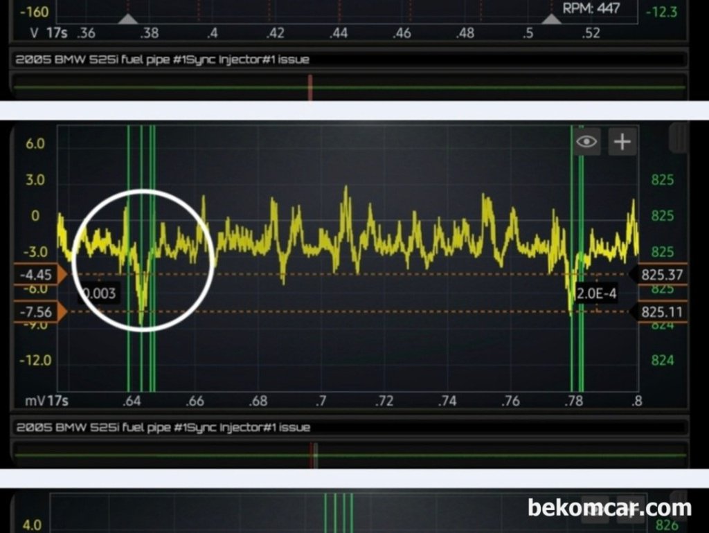 인젝터 분사량 고착등 진단과정, BMW 2005 525i E60|بيكومكار  (bekomcar)