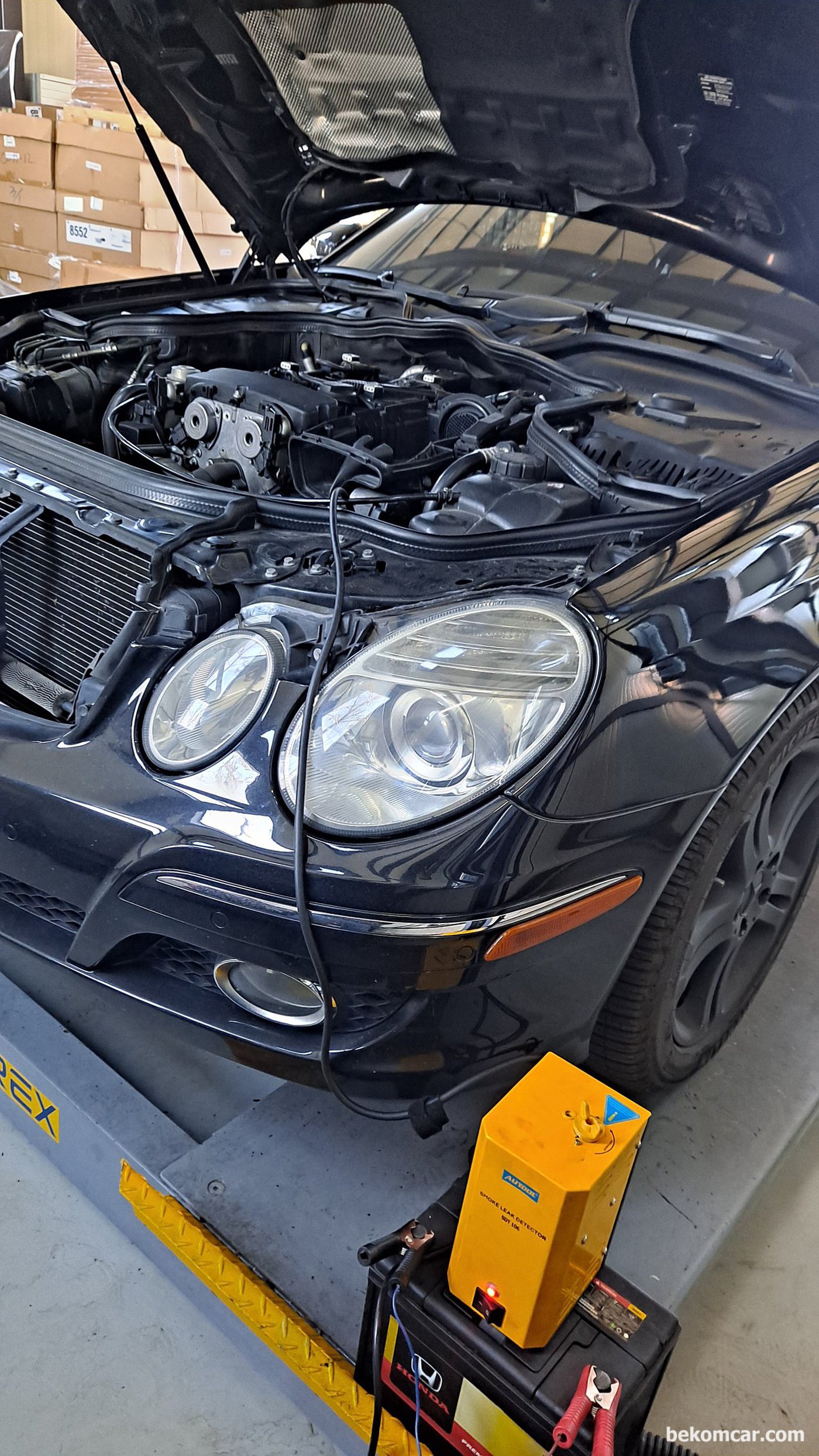W211 E200K EVAP 스모크테스트|베콤카 차량정밀진단