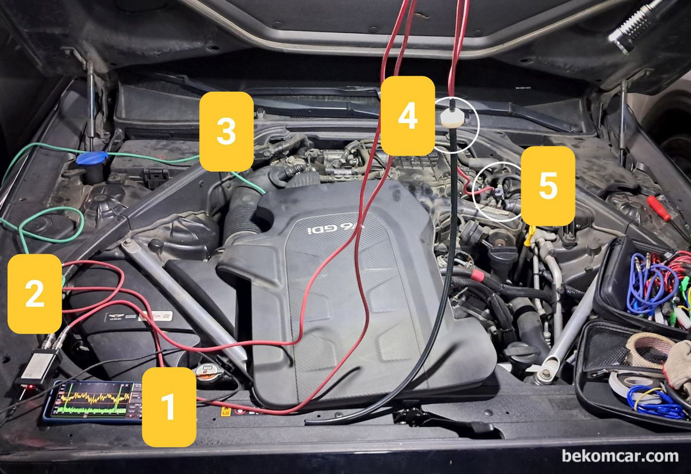 제네시스 EQ900 3.8L GDI 람다2 엔진 중고차구입 후 실린더 스크래치 블로우바이가스 피스톤 상태 등 점검과정 이다.|贝科姆汽车 (bekomcar)