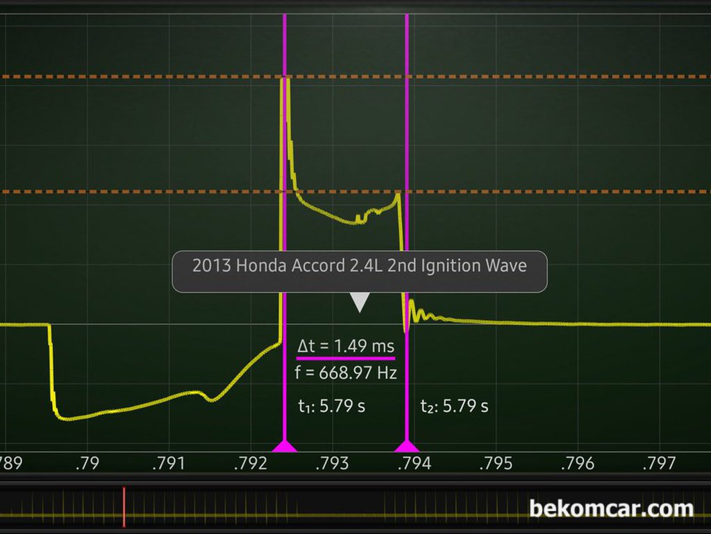 어코드 9세대 건강검진 결과물중 파형데이터 분석결과 기록|بيكومكار  (bekomcar)