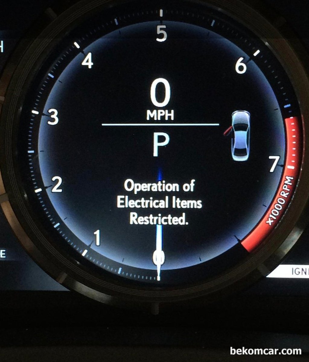 2015년형 렉서스 LS460인데 주행중 순간적으로 디스플레이가 꺼졌다가 다시켜지고, Electrical equipment operation limit 메시지가 떳다가 사라 졌어요.|ベコムカー (bekomcar)