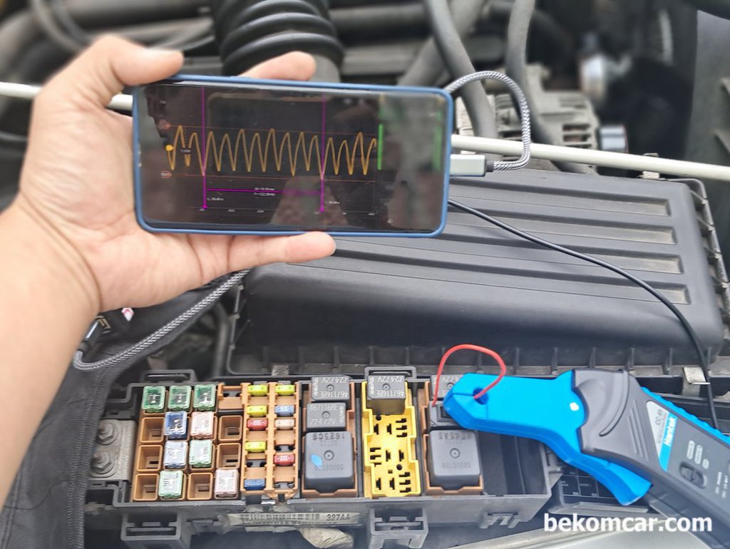 지프 랭글러 TJ 가솔린 인라인 6기통 P0153 고장코드, 연료펌프 진단 파형기록|بيكومكار  (bekomcar)