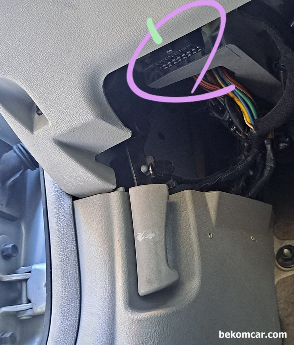 현대 NF 소나타 OBD2 연결포트가 어디에 있나요?|bekomcar.com