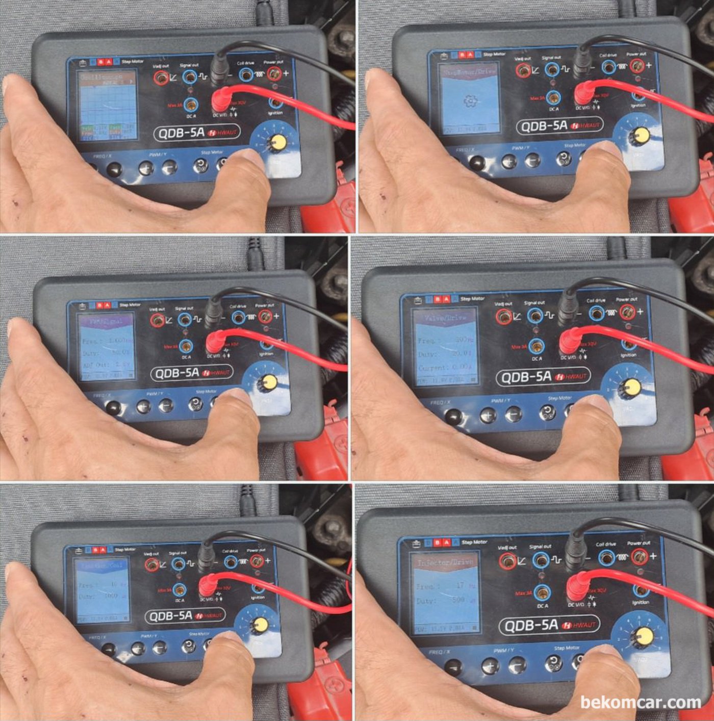 HWAUT Automobile Actuator QDB-5A 측정사례|bekomcar.com