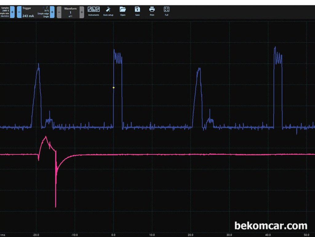 혼다 어코드 2016년 점화코일 열 손상 원인제공 인젝터 전류파형분석|ベコムカー (bekomcar)