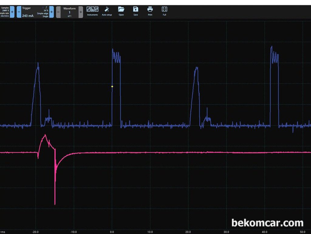 혼다 어코드 2016년 점화코일 열 손상 원인제공 인젝터 전류파형분석|bekomcar.com