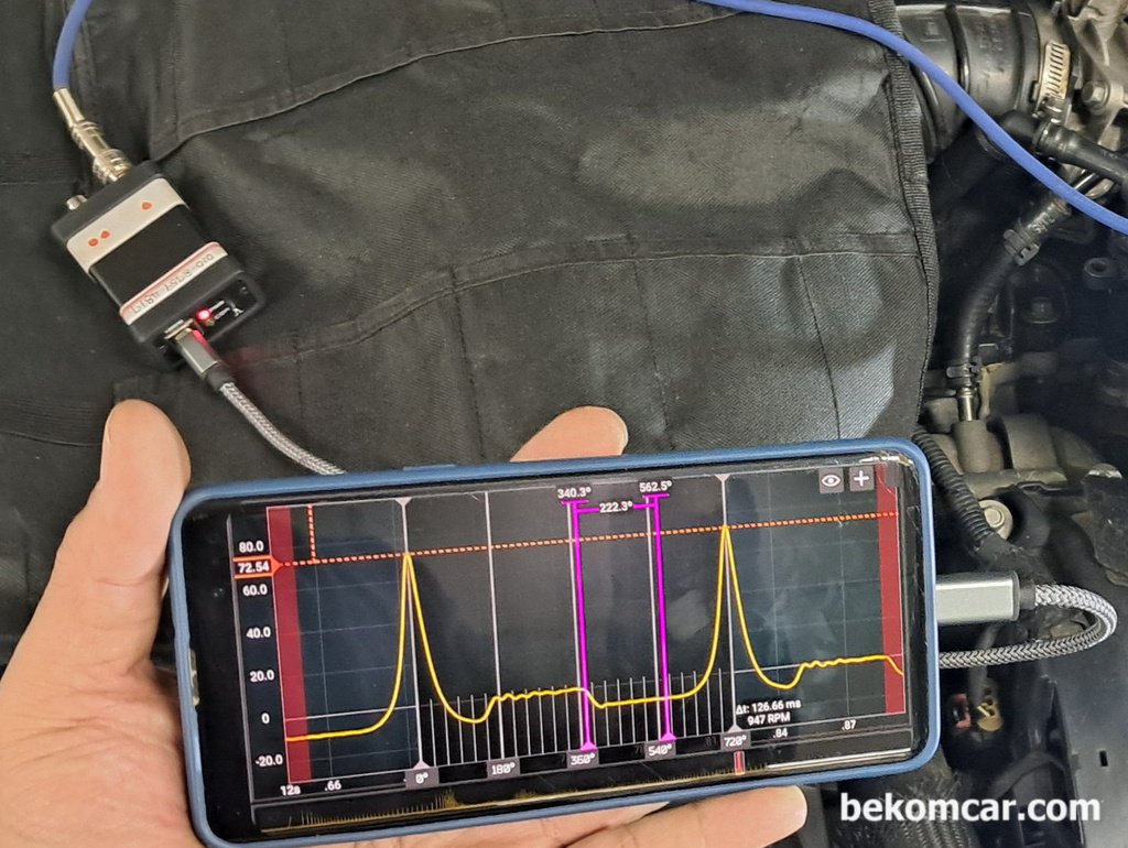 HS512Max 오실로스코프 액션, GM대우 알페온 V6 3.0L 진단사례|ベコムカー (bekomcar)