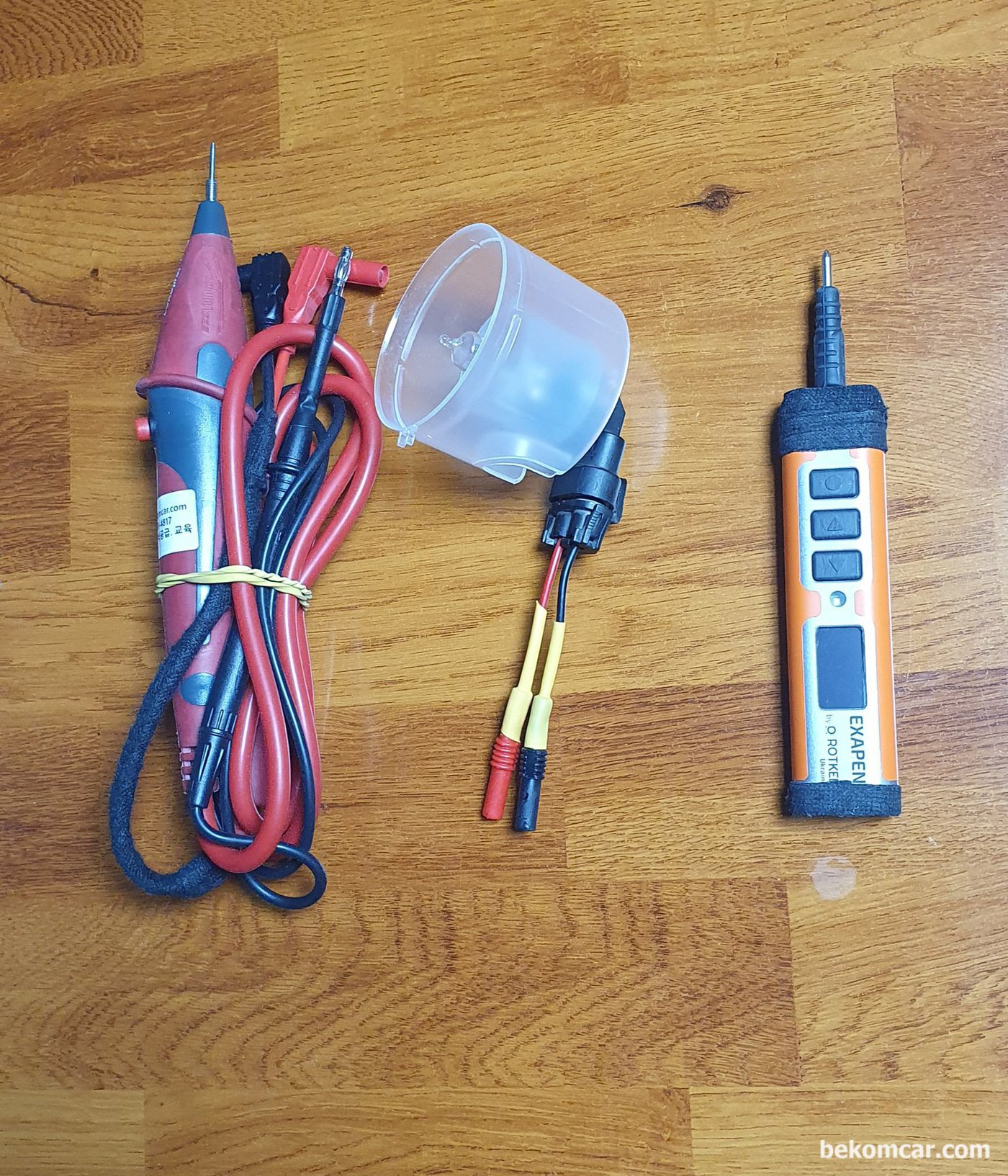 로드프로, 엑사펜 과 직접 만든 부하전압강하 측정장비 와 프로브, 현장 작업상황에 따라 다 쓸모가 있다.|贝科姆汽车 (bekomcar)