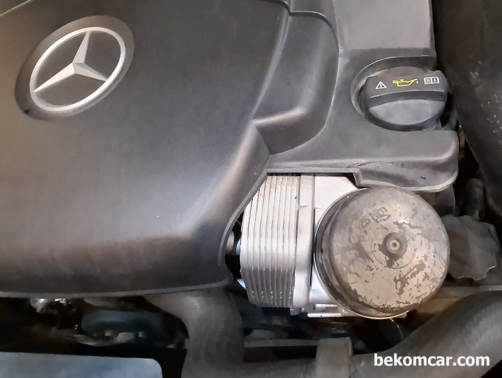 벤츠 G500 엔진오일 교환, 오일캡 토크 25Nm|bekomcar.com