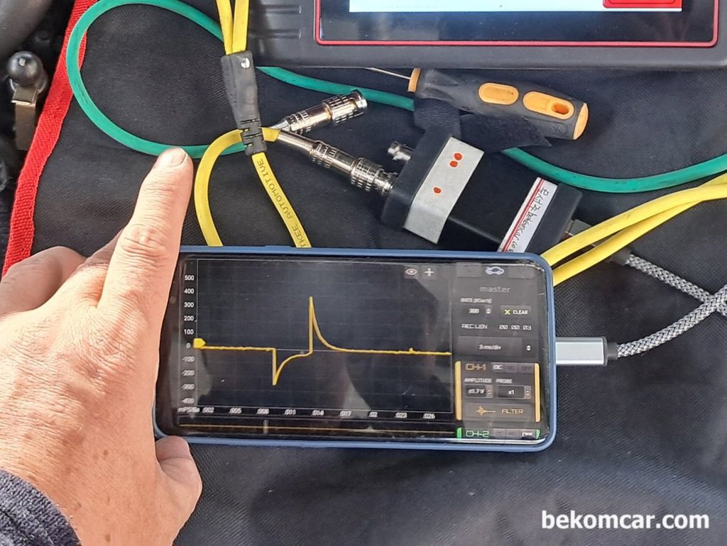 2006년 르노삼성 SM7 2.3L V6 P0303 실화진단 (점화2차파형, 점화코일. 플러그)|베콤카 차량정밀진단