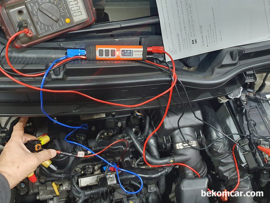 기아자동차 레이 산소센서 P0134 ECU고장, ECM교체후 정상|bekomcar.com