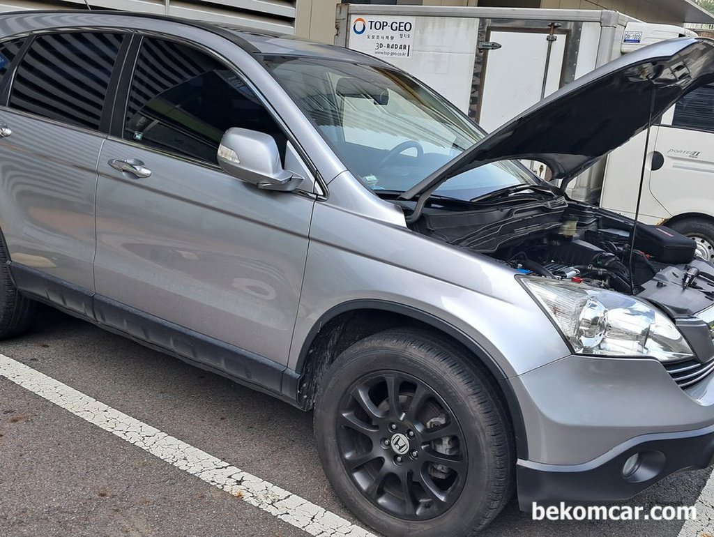 혼다 CRV 3세대 엔진룸 탄냄새 와 연기진단|بيكومكار  (bekomcar)