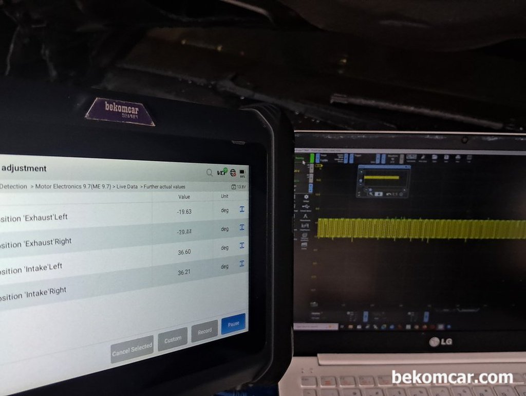 MERCEDES 2008, S550 M273 961 Е55, 진단기 데이터값 재 검증작업|贝科姆汽车 (bekomcar)