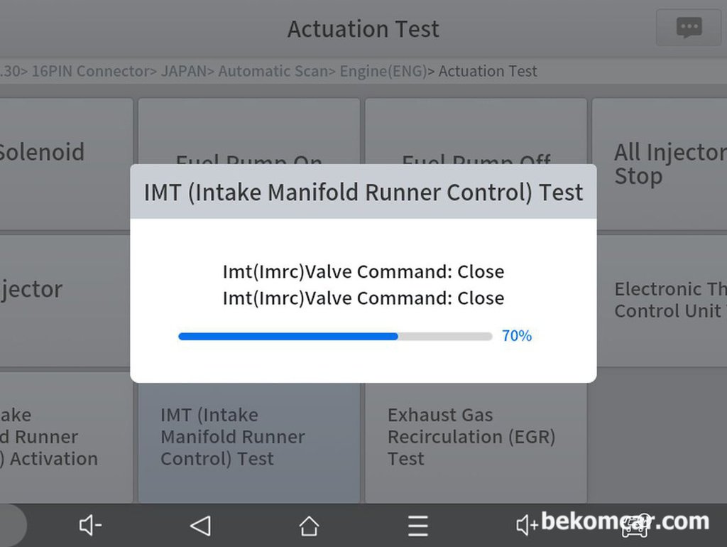 P1077 P1078 IMRC (IMT) 고장코드 동작여부, 진단기작동 테스팅|بيكومكار  (bekomcar)