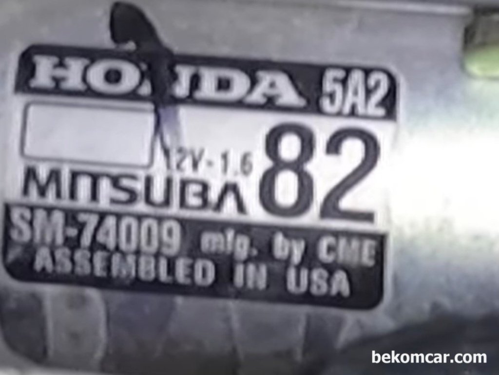 MITSUBA 启动电机 SM 74009 适用于第 9 代雅阁|贝科姆汽车 (bekomcar)