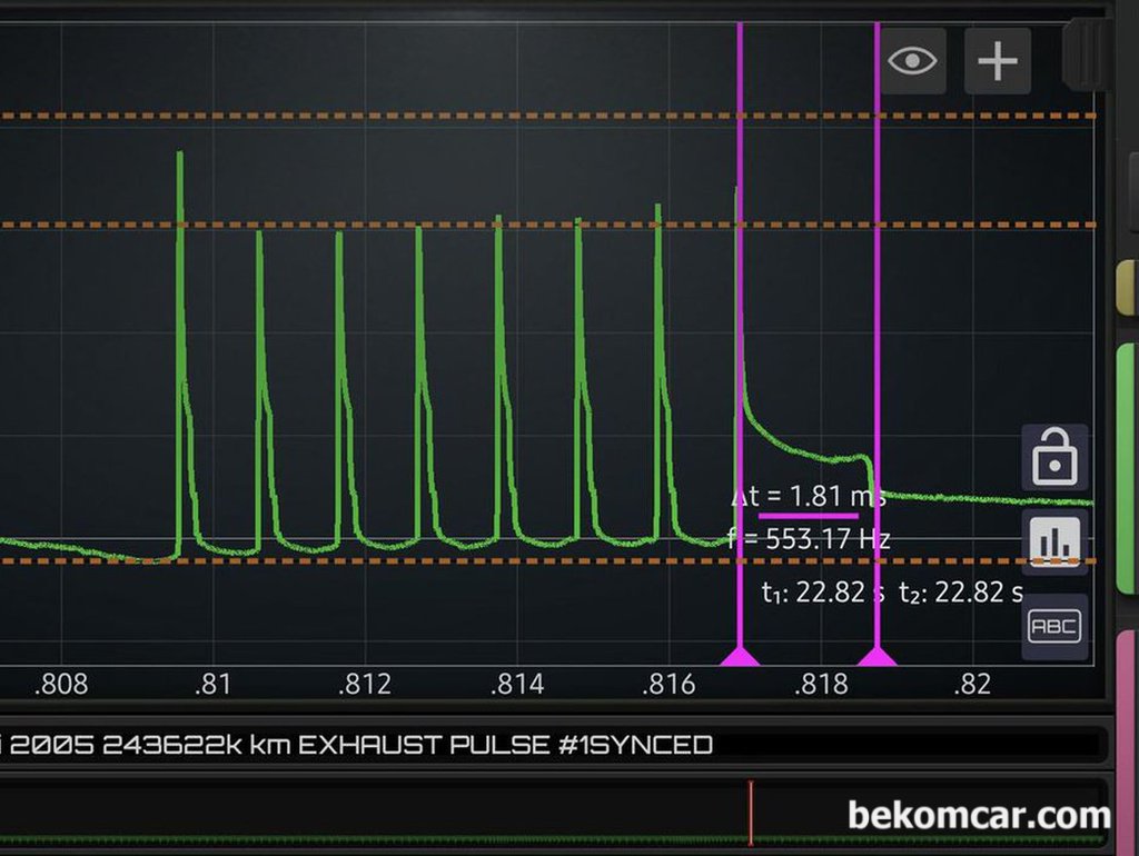 다중 점화 파형 분석방법, BMW E46 325CI 24만키로 주행 사례|ベコムカー (bekomcar)