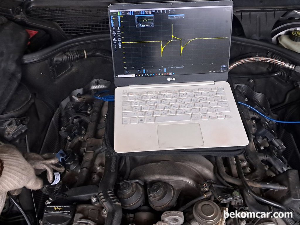 점화코일 점화플러그 파형분석, 2008년 벤츠 S550 V8|贝科姆汽车 (bekomcar)
