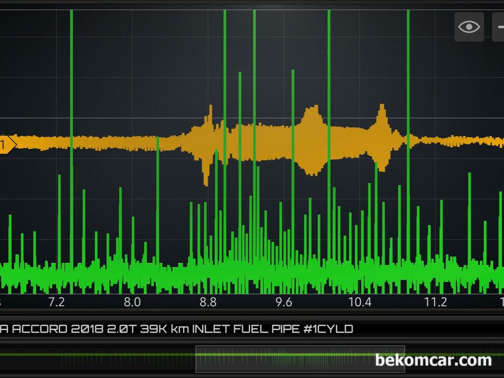 인젝터 분사량 및 노즐 카본상태 등 진단파형, 어코드 10세대 2.0T  사례|bekomcar.com