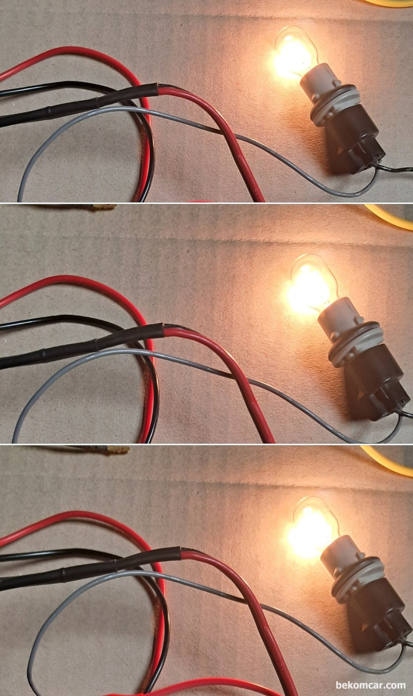 10.9V, 11.2V, 12.0V 3가지 전압상태, 전구 빛 밝기이다. 차이를 누구나 느낄수 있을까?|베콤카 차량정밀진단