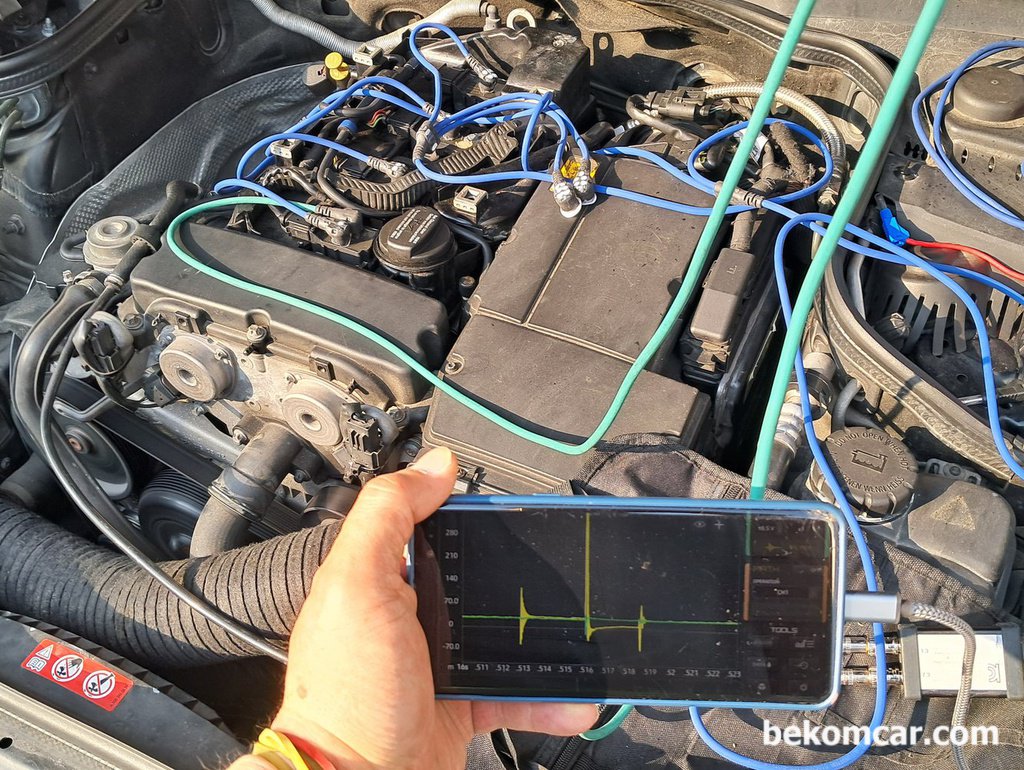 1채널에서 4개 실린더 점화파형 측정, ROTKEE LX4 특수프로브|bekomcar.com