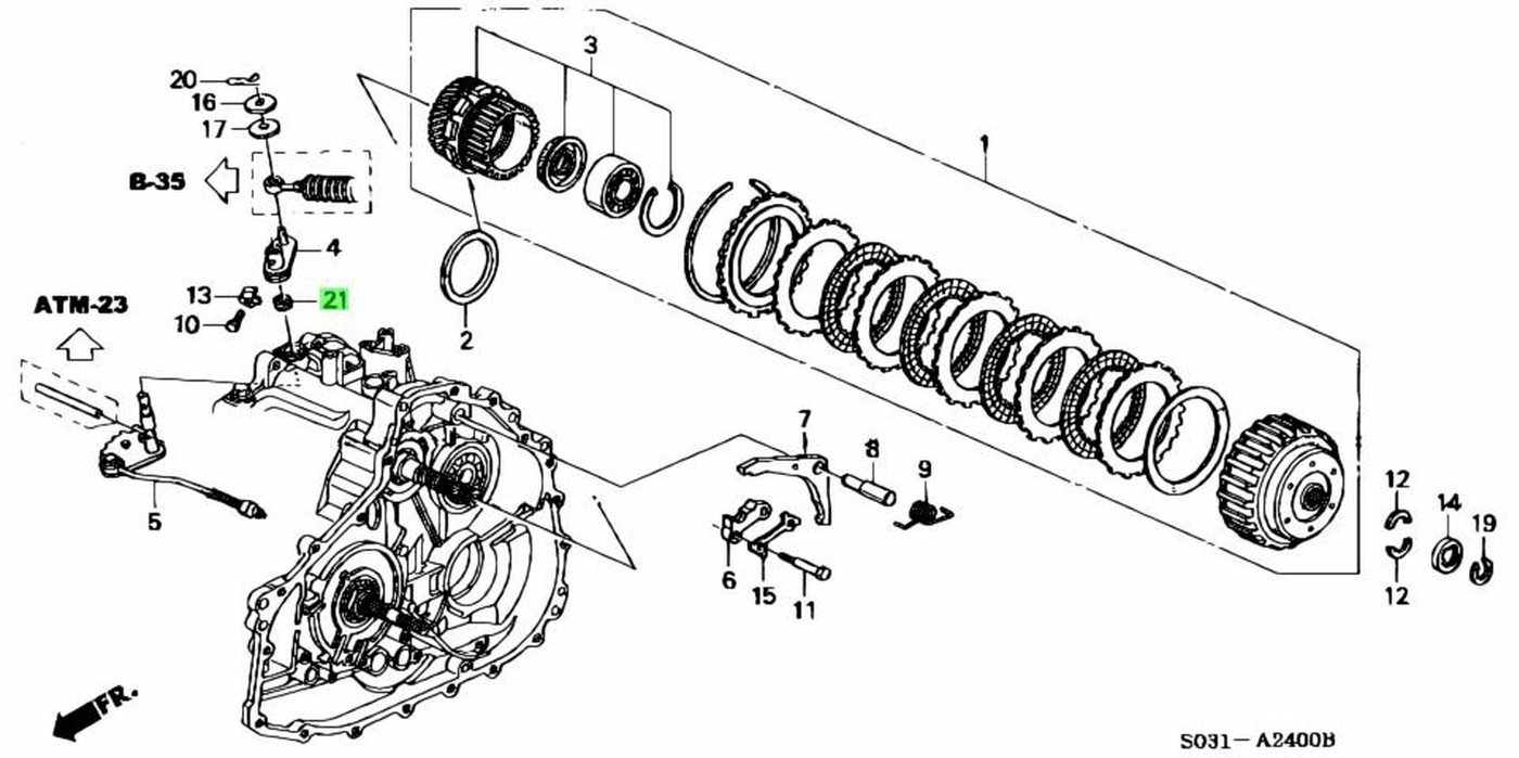 #21. 91209-612-003, Oil Seal (12X22X7) (Arai), Shift Shaft Seal. (Replaces
91209-612-000, 91209-612-005)|贝科姆汽车 (bekomcar)