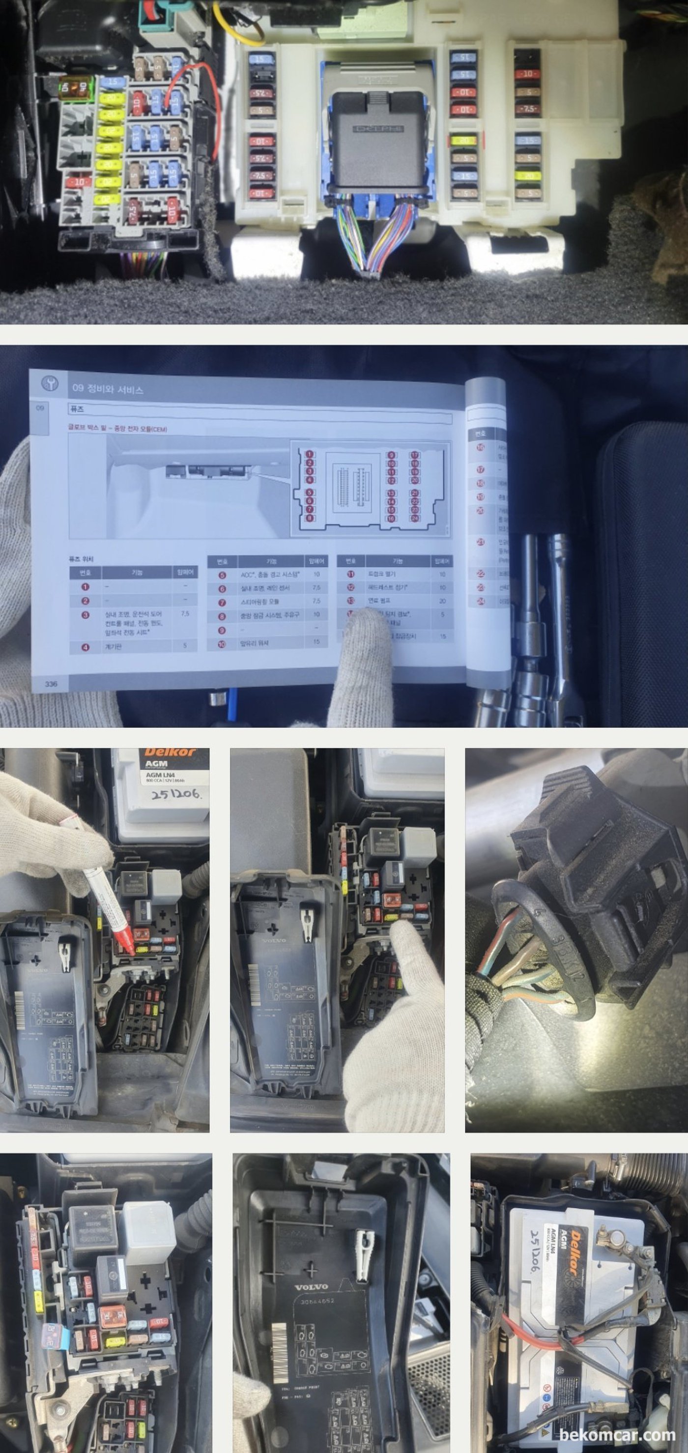 볼보 2014년 S80t6 3.0L 트윈 스크롤 터보 차량 공연비희박 P0171 진단과정 기록이다. 장소는 김포 볼보전문 성지로 알려진 태성카 이다.|بيكومكار (bekomcar)