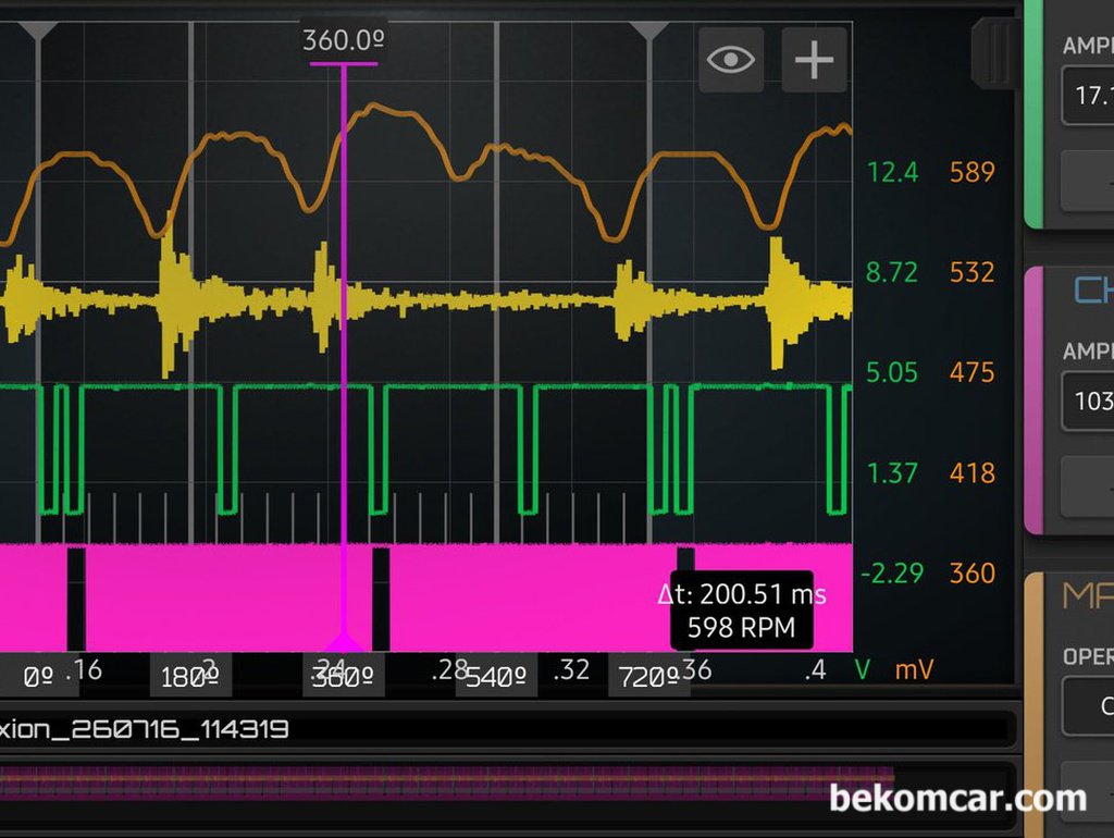 베콤카 정비인 교육자료, HScope CKP CMP INJECTOR & 실화상관 파형사례|بيكومكار (bekomcar)