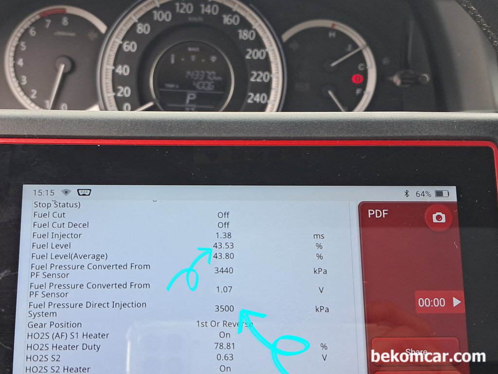 직분사 엔진의 저압 연료펌프압력 과 고압펌프압력 관계|بيكومكار  (bekomcar)