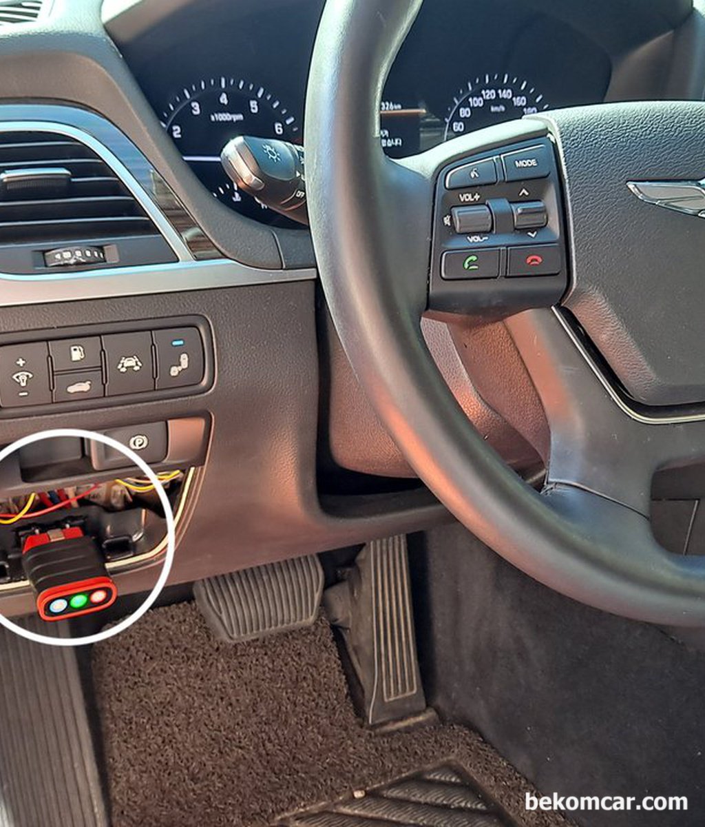 현대자동차 제네시스 OBD2연결을 어디에 하나요? OBD2포트를 못 찾겠어요.|bekomcar.com