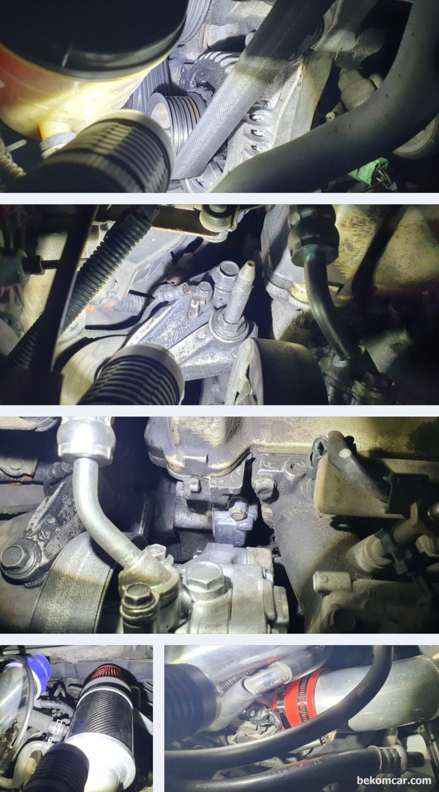 2004년 약 26만키로 주행한 JDM 혼다 오딧세이 2.4L 엔진룸 점검기록이다.|베콤카 차량정밀진단