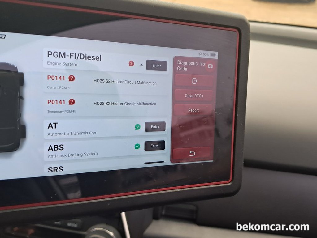 혼다 CRV3세대 촉매후단 산소센서2번 고장코드|bekomcar.com