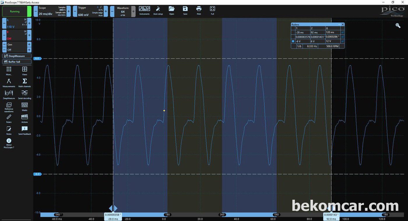 피코스코프 2204A PicoScope 2204A WaveForm Analysis, Human Body. But still software frozen and USB Device Not Recognized error pops up.|베콤카 (bekomcar.com)