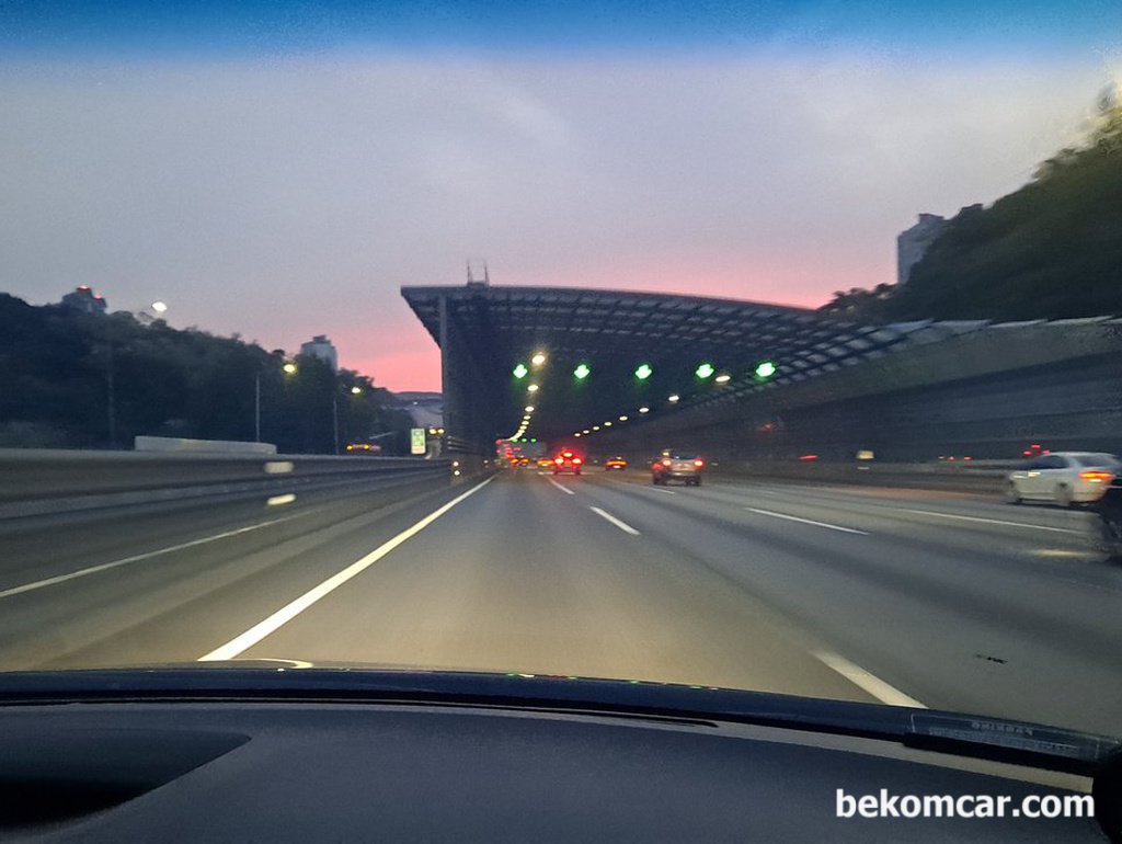 혼다클럽 대전 정모후 돌아오는길에, 석양을 바라보며|bekomcar.com