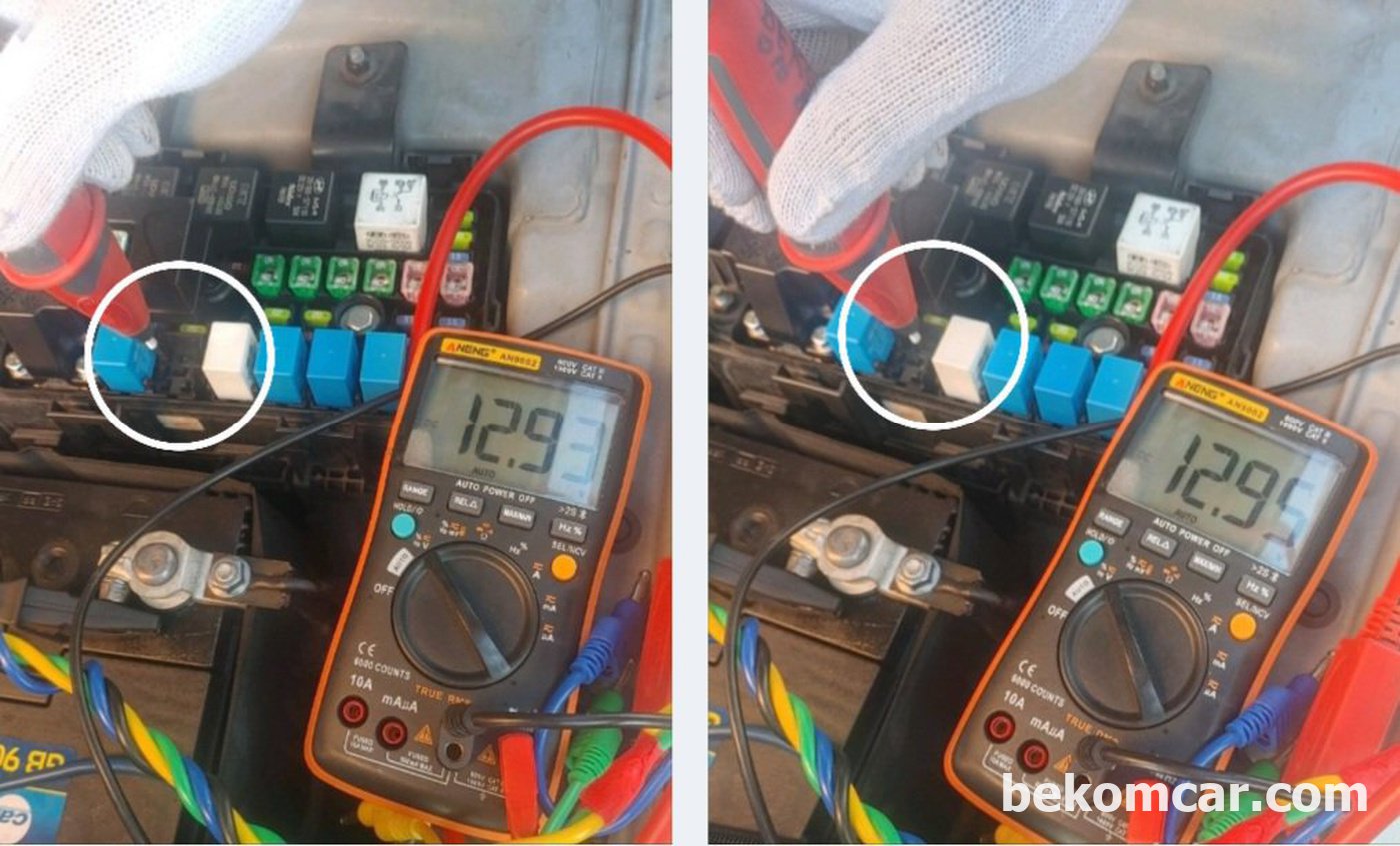 NF쏘나타 연료펌프 고장 측정 ㅡ 전압강하 측정|bekomcar.com
