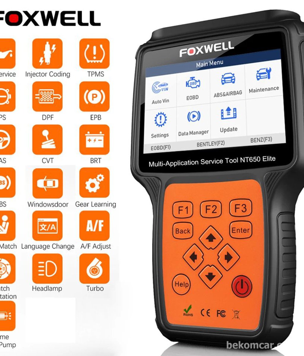 Foxwell NT650 Elite OBD2|贝科姆汽车 (bekomcar)