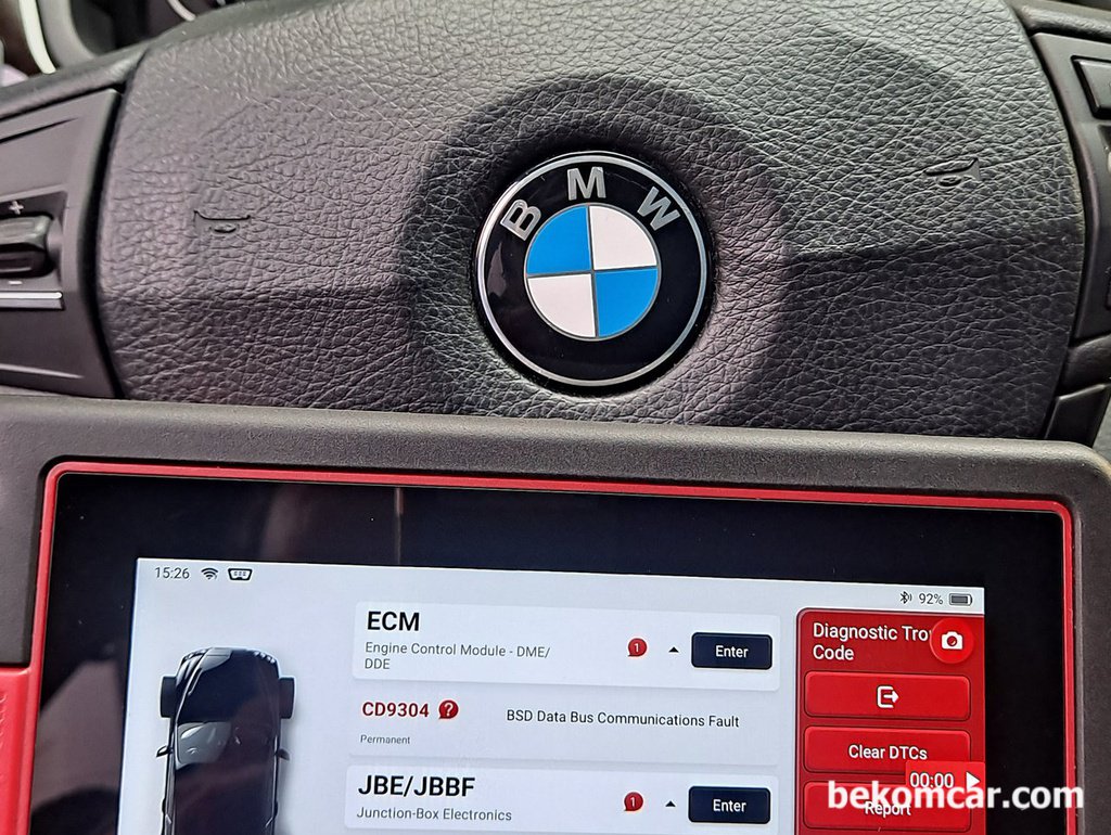 진단사례, BMW F10 528i BSD-버스 통신오류 CD9304 고장코드|베콤카 차량정밀진단