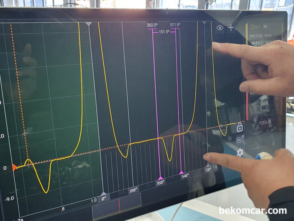 BMW 2010 GT 535i 실화고장코드 관련 #1실린더 크랭킹 압축압력 파형기록|بيكومكار  (bekomcar)
