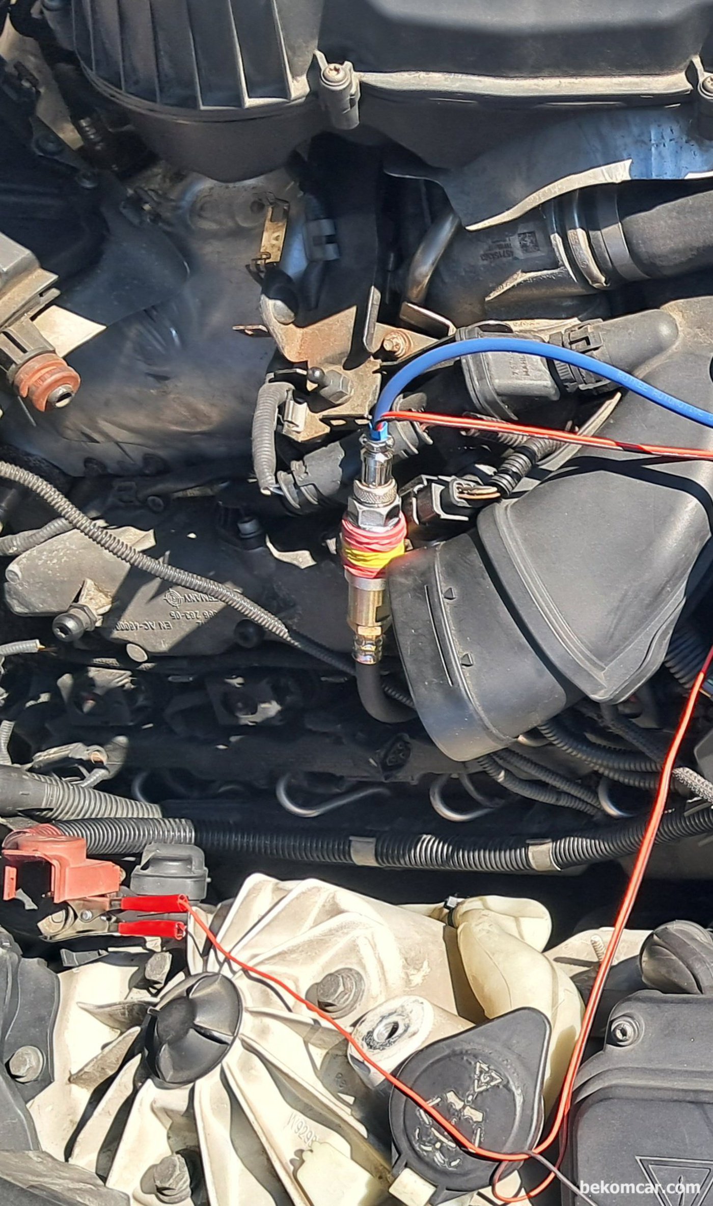 BMW 550i Xdrive 부조 진단기록이다. 실린더압축압력 센서 ROTKEE PS16 설치 환경이다.베콤카에서 정식 대리점으로 국내 공급하고 있는 PS16 실린더 압축 압력센서이다.|بيكومكار (bekomcar)