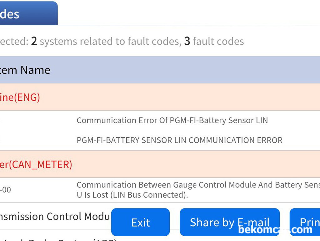혼다 어코드 'Check Charging System' P16E3 & B1192 LIN 통신에러 진단과정|بيكومكار  (bekomcar)