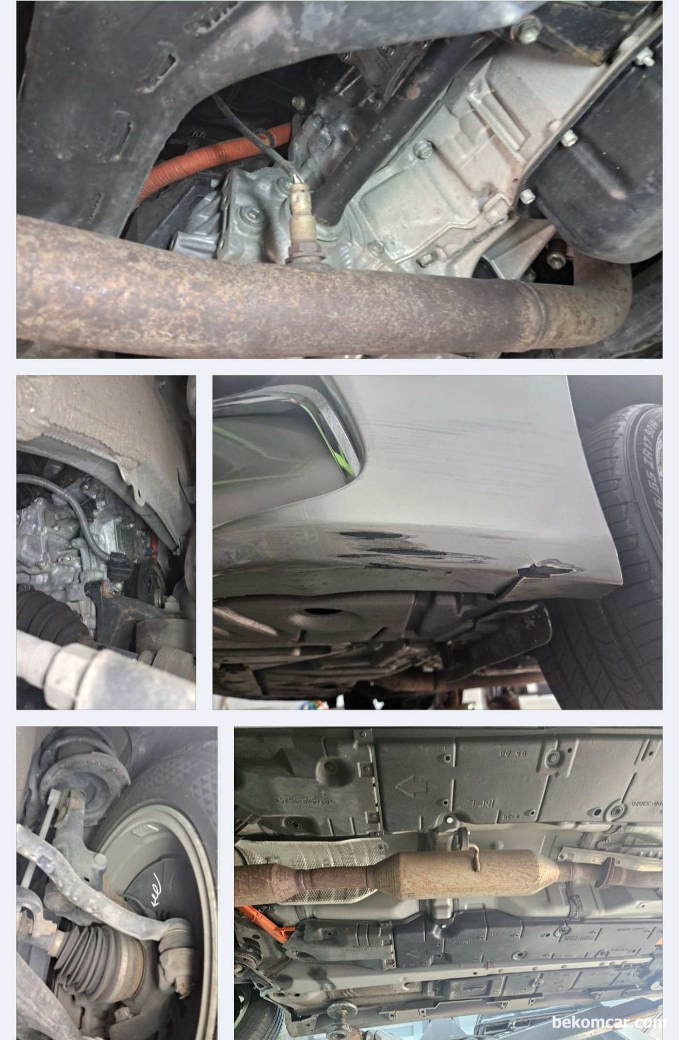 베콤카 중고차구매 및 중고차판매 지원 정밀 점검 과정 기록이다. 하체 점검이다.|bekomcar.com