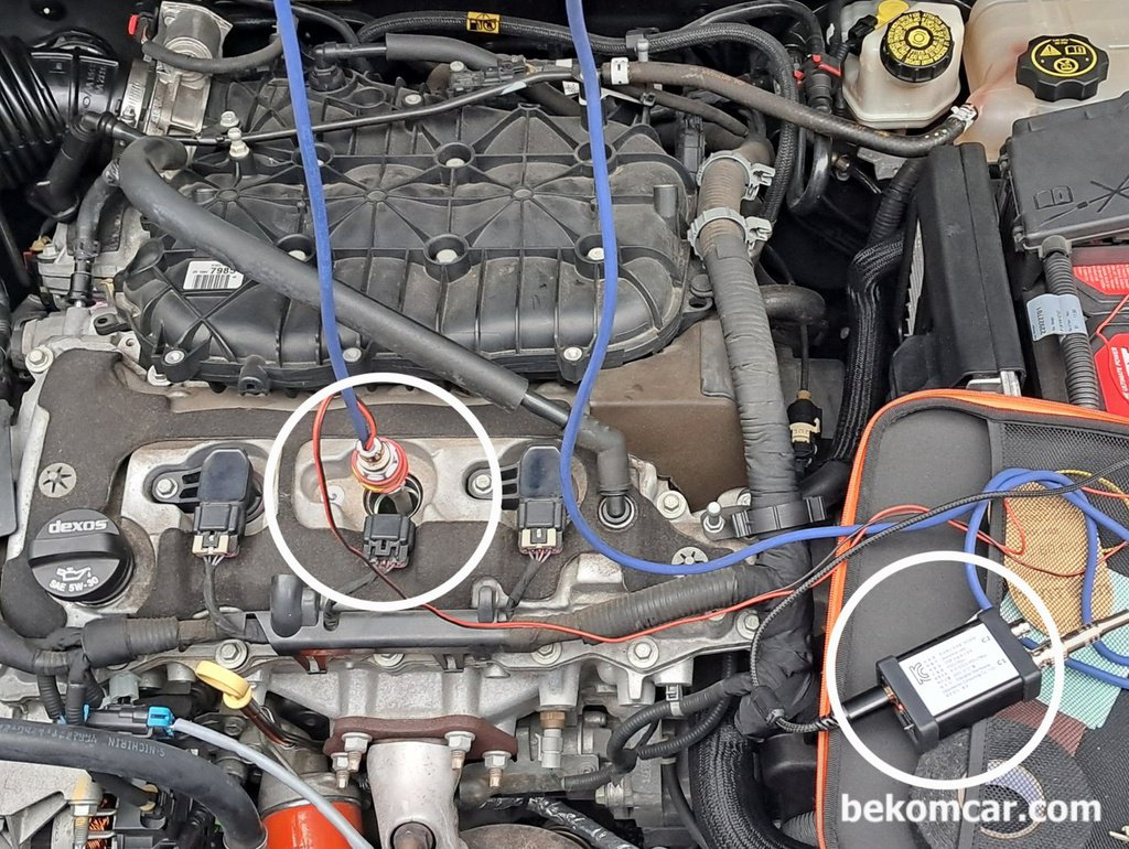 GM대우 2014년 알페온 V6 3.0L GDI 엔진 압축압력센서파형 위주 기록|بيكومكار  (bekomcar)