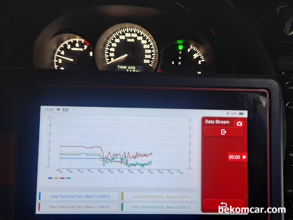렉서스 GS350 차량, 연료보정값 진단 분석|베콤카 차량정밀진단