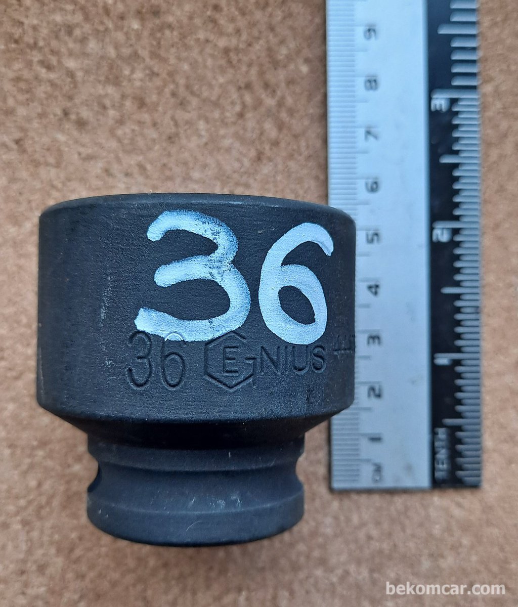 6각 36mm 임팩트용 1/2" 소켓|ベコムカー (bekomcar)