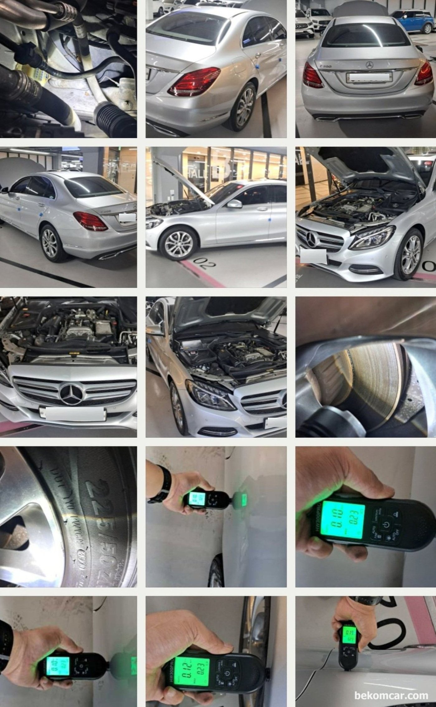 벤츠 W205 C200 M274 E20 2.0L Turbo GDI 증고차 구매전 점검기록 이다. 이번 중고차는 유럽으로 수출된다. 중고차매매 단지는 수원도이치월드 이다|بيكومكار  (bekomcar)