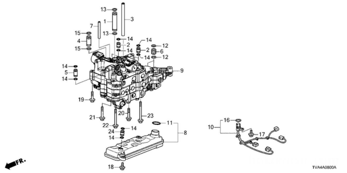 #8. 25420-5LJ-003 Strainer Assembly (Cvt)|ベコムカー (bekomcar)