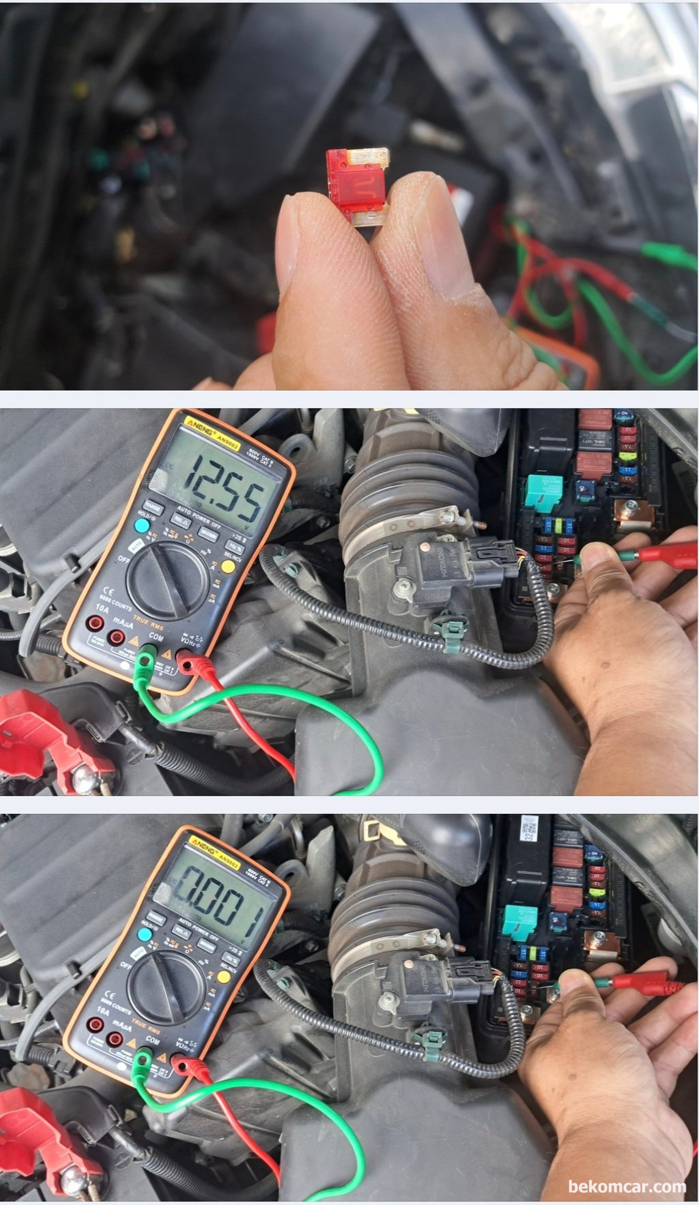 혼다 어코드 'Check Charging System' P16E3 & B1192 LIN 통신에러 발생시 휴즈부터 확인한다.|بيكومكار  (bekomcar)