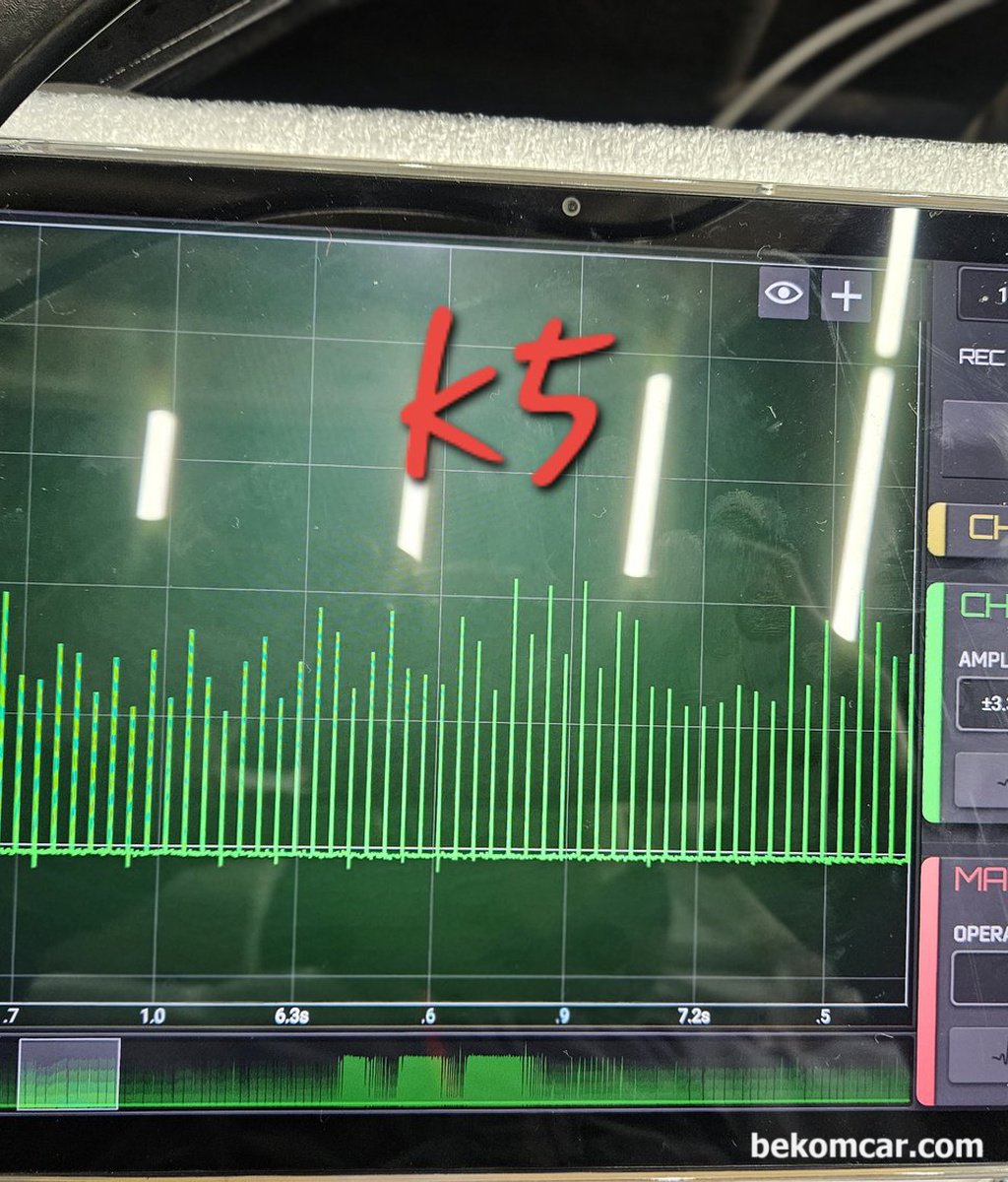 HS512Max로 점화코일 전류계 측정파형이 불규칙합니다. 이유가 뭘까요?|بيكومكار  (bekomcar)