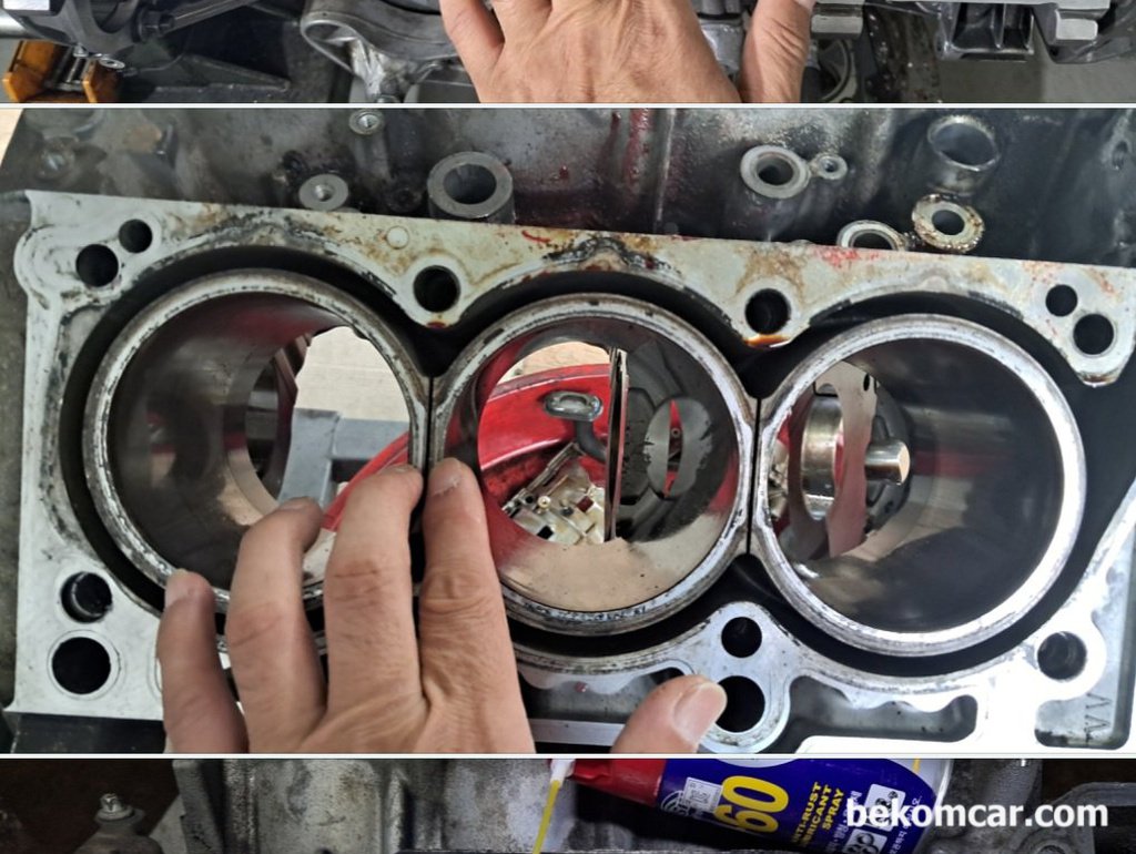 헤드가스켓 누수와 엔진블럭 설계구조 관계|베콤카 차량정밀진단