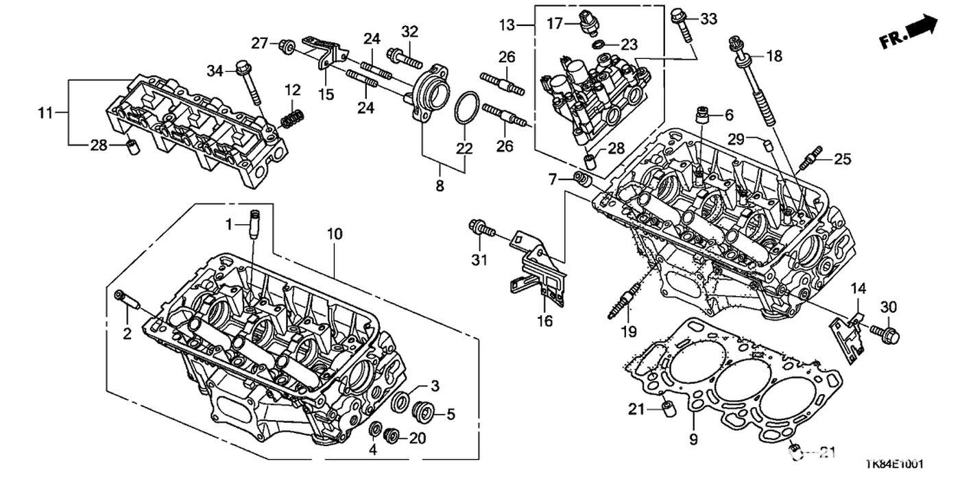 #13, 15820-R70-A05 Valve Assembly, Spool Rear
#17, 37240-R70-A04 Switch Assembly, Oil Pressure
#22, 91301-P8A-A00 O-Ring (48.5X2.4)|بيكومكار (bekomcar)