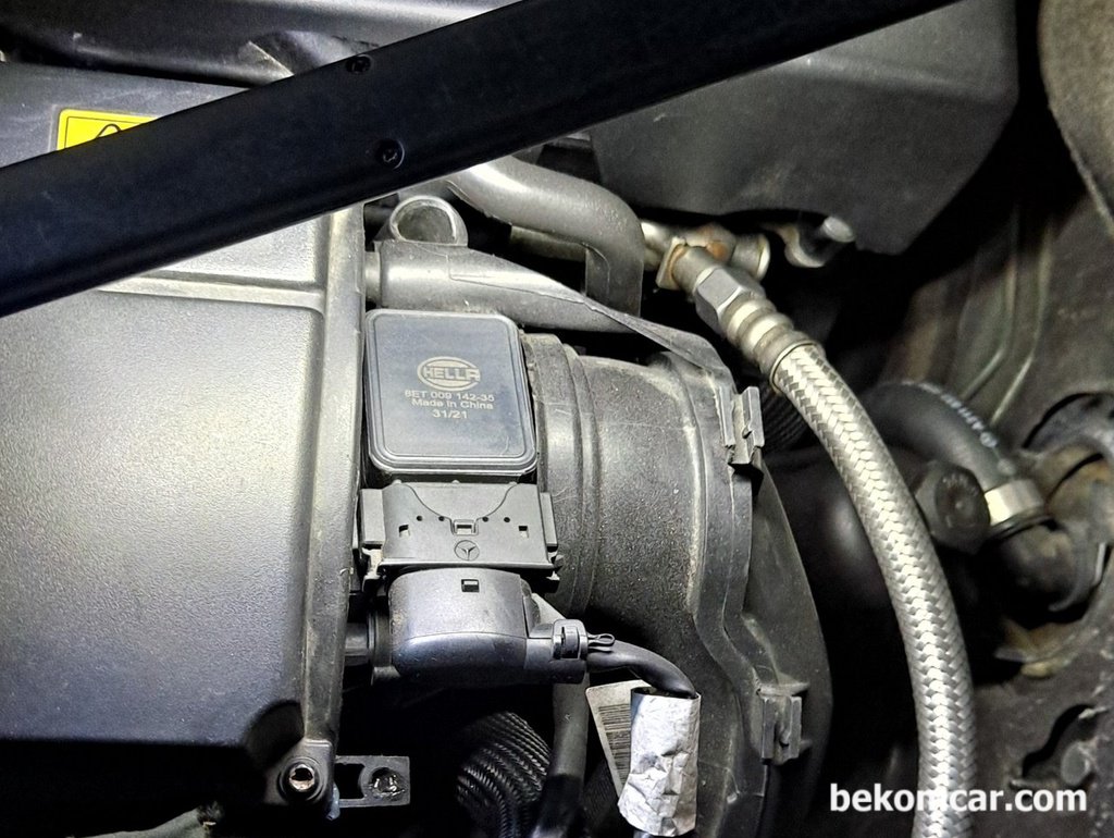 벤츠 W211 E200K 와 중국산 Hella MAF센서|베콤카 차량정밀진단